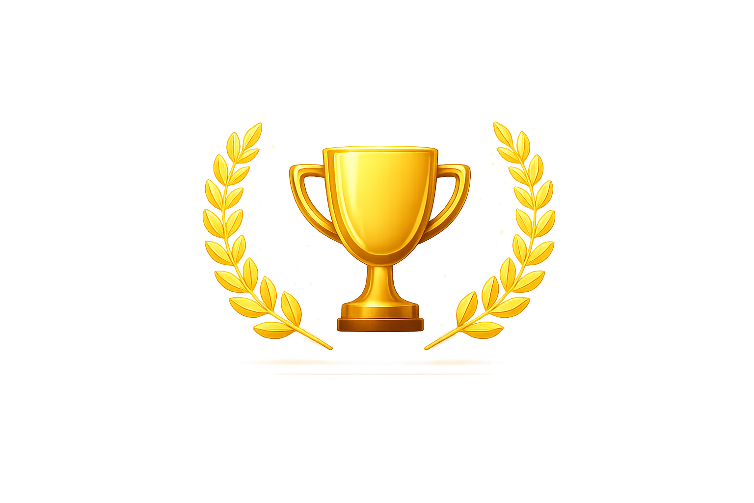 Trophy award badge
